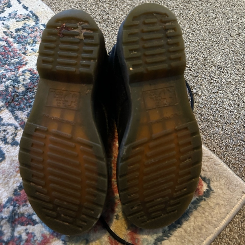Dr. Martens Black Leather Combat Boots - Picture 4 of 4